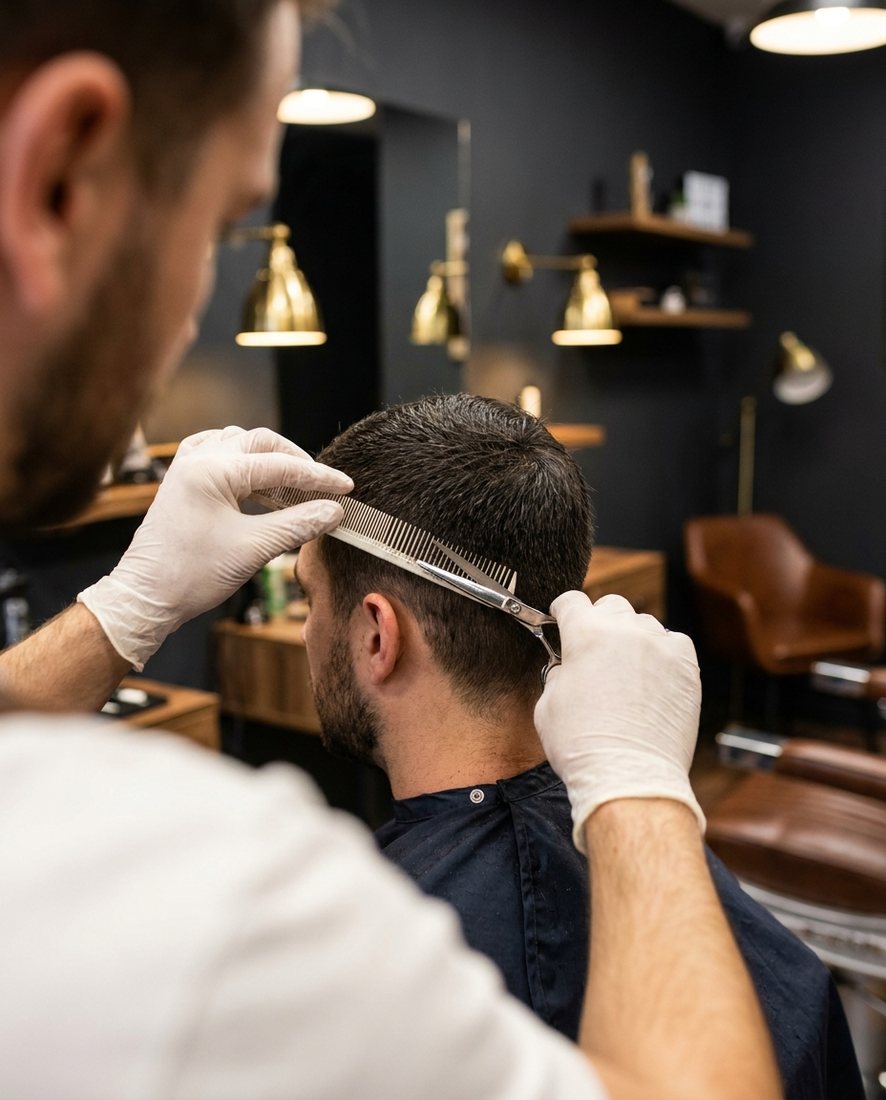 Precisiewerk met schaar en kam bij TP's Hairdesign